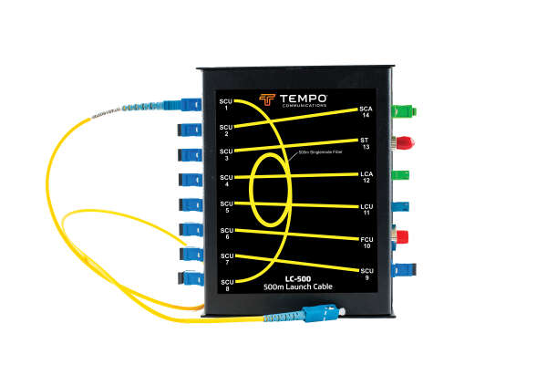 Tempo LC-500 - компенсатор мертвой зоны 500м для SM волокна с адаптерами FC/UPC, SC/UPC, SC/APC, ST/UPC, LC/UPC, LC/APC