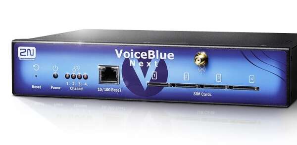 Шлюз VoIP-GSM - 2N VoiceBlue Next 2 UMTS, модули Telit, подключение SIP, доп.опции Email2SMS, SNMP, ME до 32 users (5051042W)