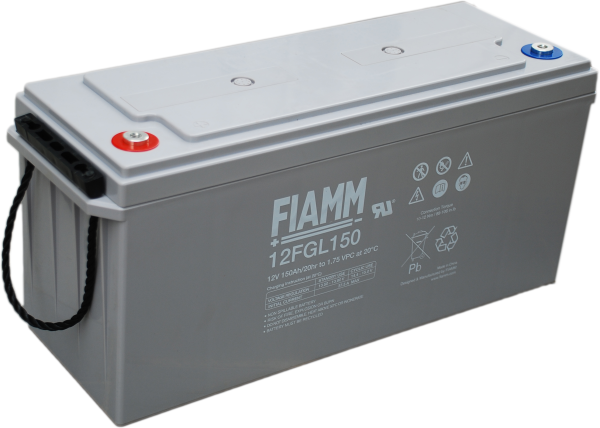 FIAMM 12 FGL 150 - батарея аккумуляторная серии FGL (12 В, 150 А/ч, 483x170x220 мм, 46,2 кг)