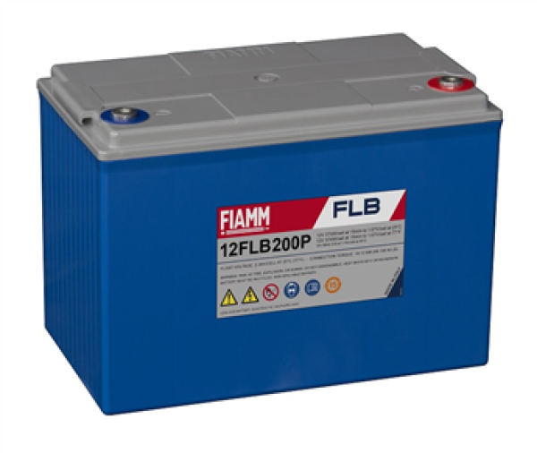 FIAMM 12 FLB 200 P - батарея аккумуляторная серии FLB (12 В, 55 Ач, 229х138х212 мм, 19 кг)