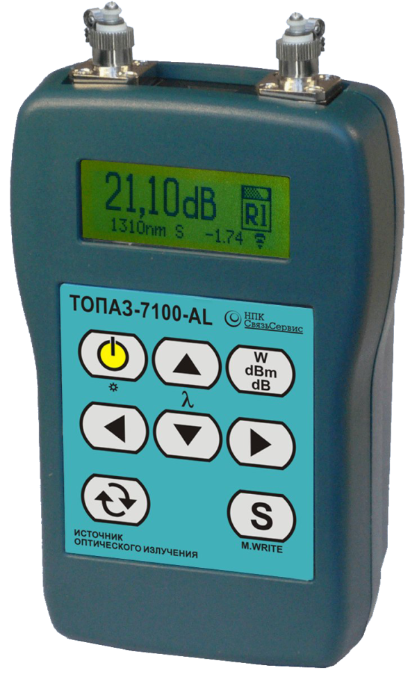 ТОПАЗ-7105-AL - оптический тестер с ORL (1310, 1550 нм) с поверкой