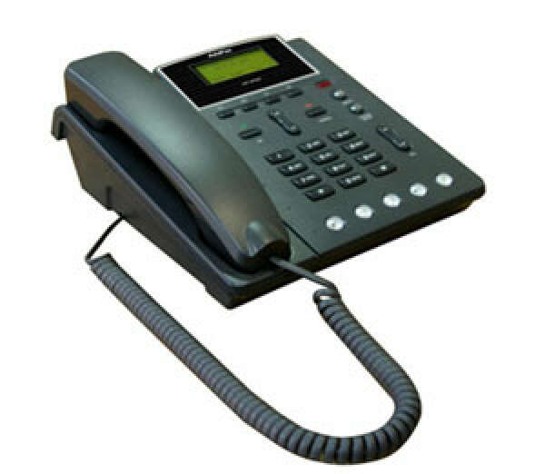AP-IP90E IP-телефон (2x10/100 Fast Ethernet, FXO, LCD), черный, 1xFXO