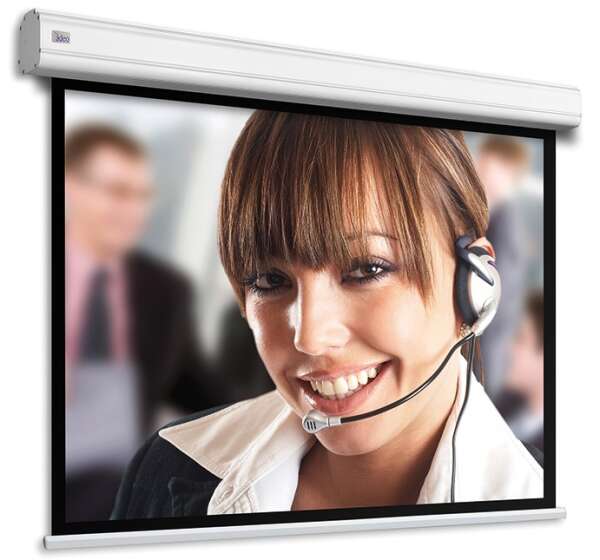 Проекционный экран моторизованный Adeo Professional with black border, VISION WHITE, 16:10, 233 X 146