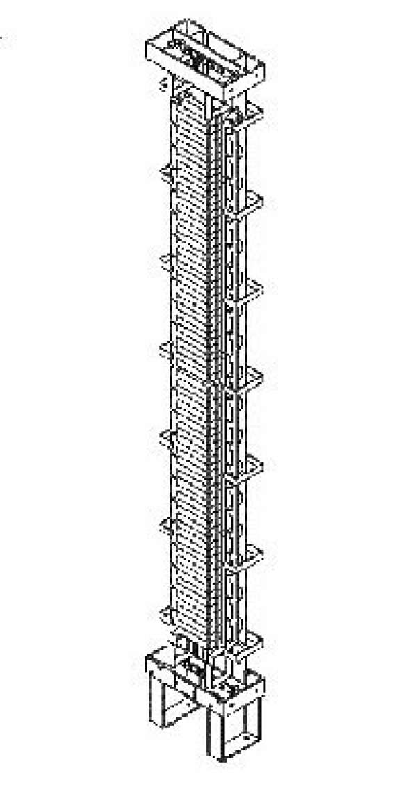 ССКТБ ТОМАСС СУ1/20-С4-СК1 - стойка универсальная распределительная, со стержнями KRONE, без плинтов