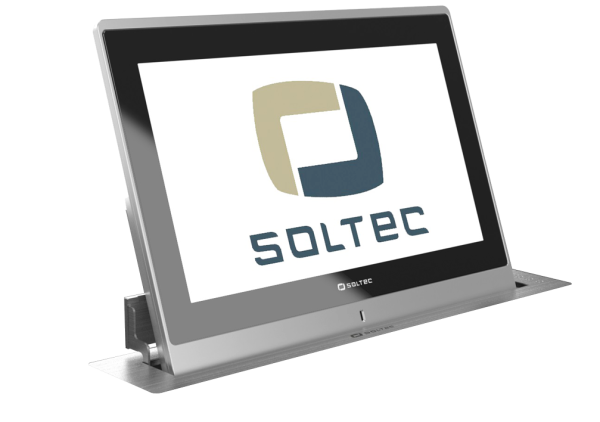 SOLTEC RET-G - моторизированные мониторы с защитным стеклом и черной каймой