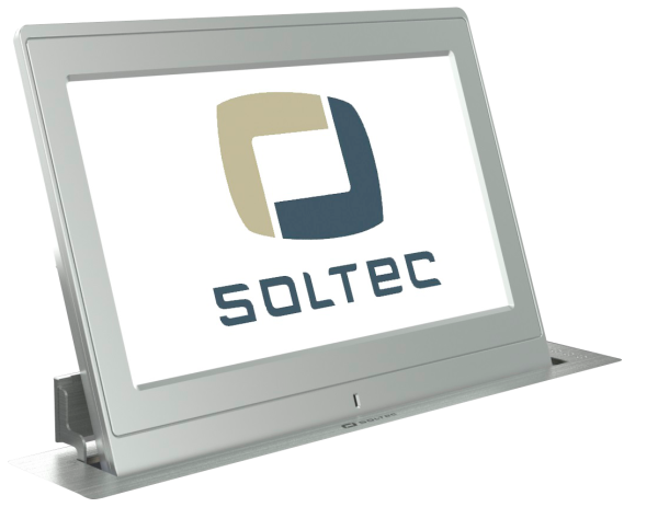 SOLTEC RET-A - моторизированные мониторы в корпусе из анодированного алюминия с закругленными краями