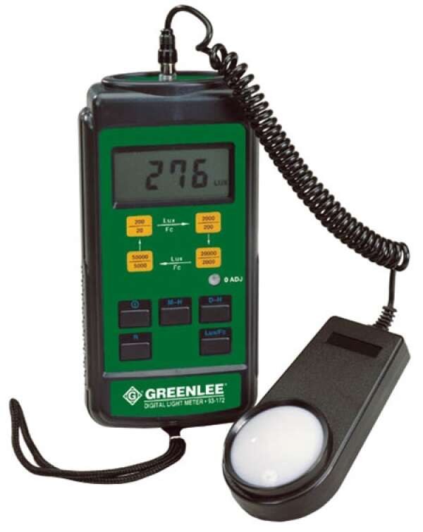 Greenlee 93-172 - цифровой измеритель освещенности (Люксметр)