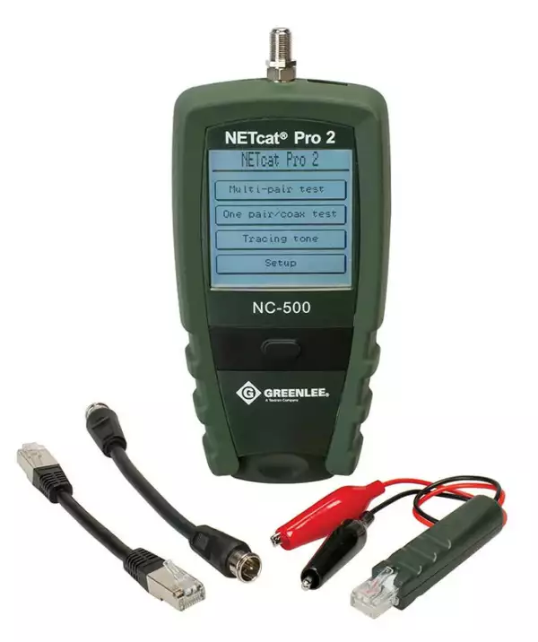 Диагностика и локализация повреждений витой пары с помощью кабельного тестера Greenlee NetCat Pro NC-500