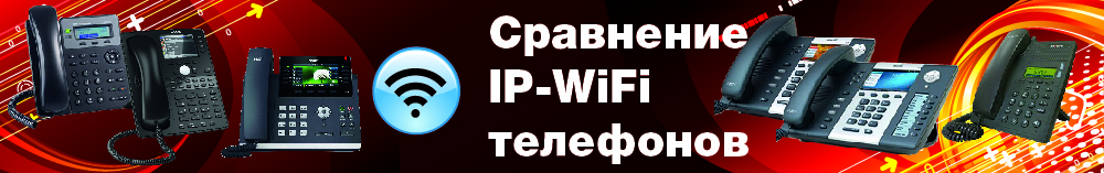 Таблица сравнения настольных Wi-Fi-телефонов: Yealink, Htek, Grandstream, SNOM, ATCOM