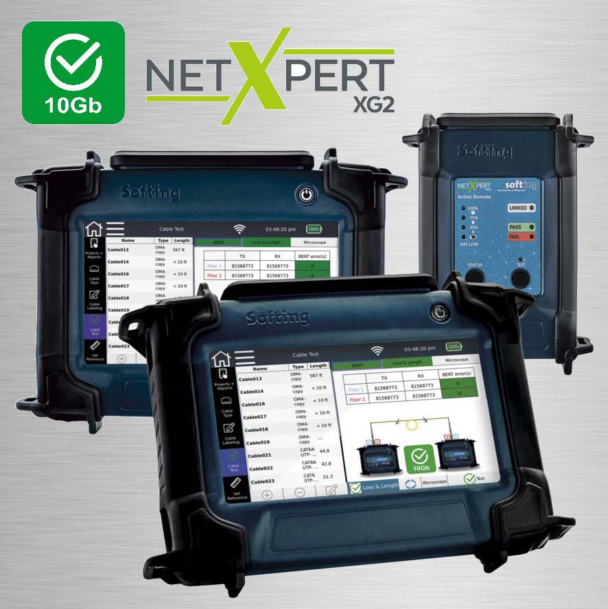 Softing NetXpert XG2 - обновленный тестер для сетей до 10G с уникальными возможностями
