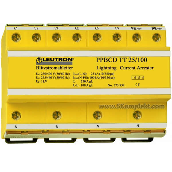 LEUTRON LE-385-040 Ограничитель перенапряжений (УЗИП) PP BCD TT 25/100-350