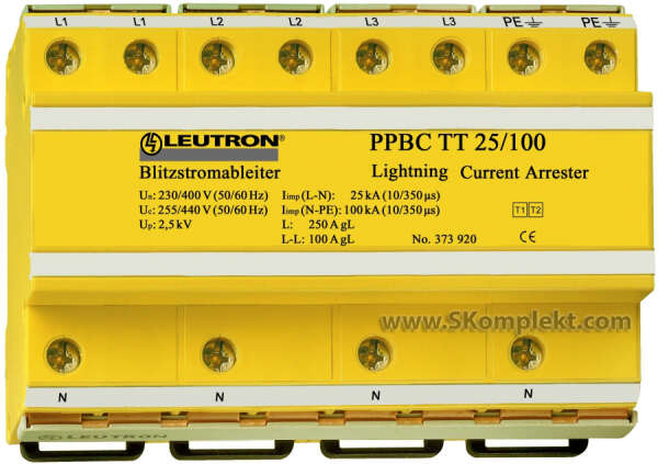 LEUTRON LE-373-920 Ограничитель перенапряжений (УЗИП) PP BC TT 25/100