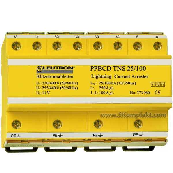 LEUTRON LE-385-030 Ограничитель перенапряжений (УЗИП) PP BCD TNS 25/100/FM-350