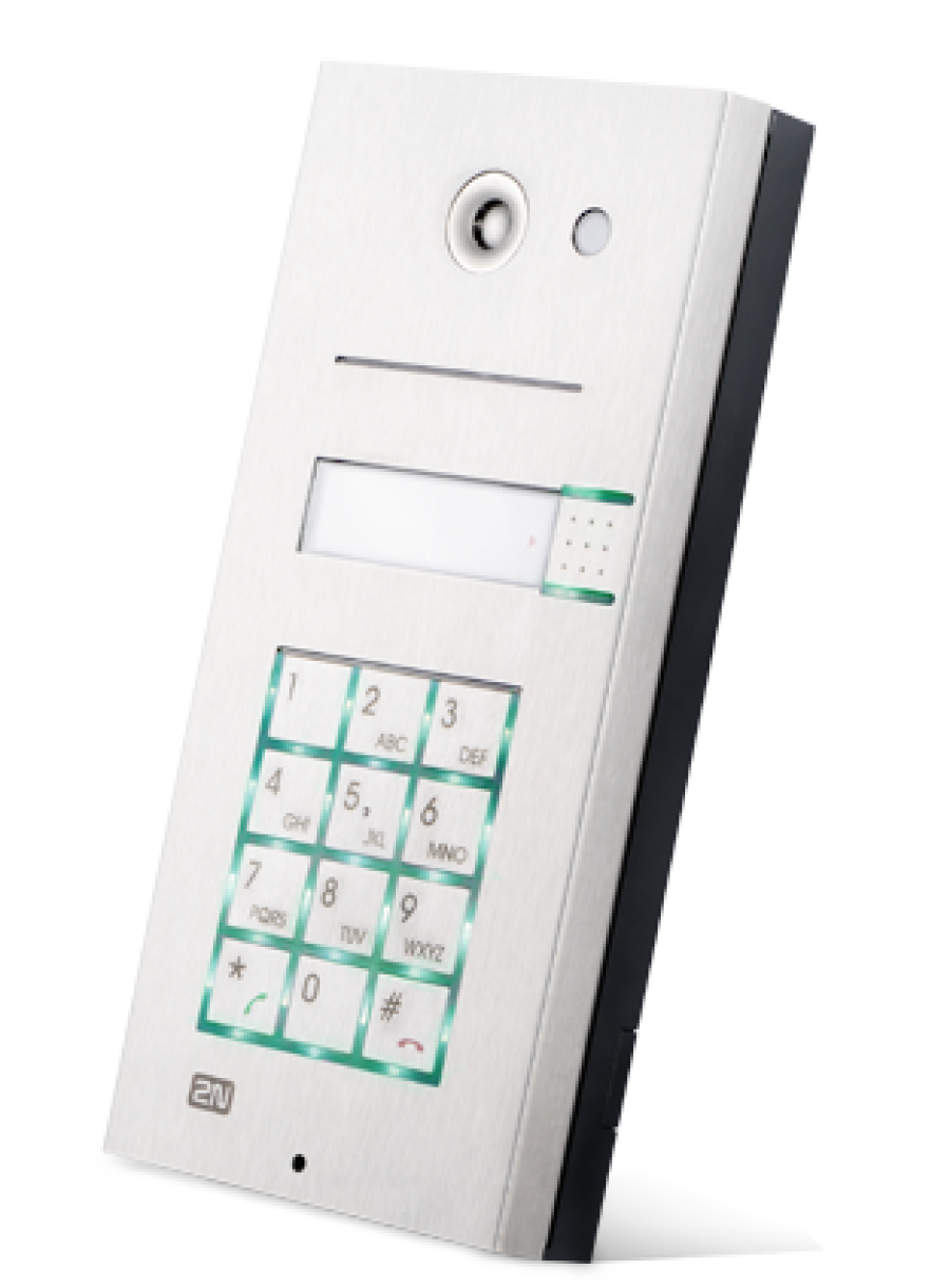 2N Helios IP, IP видеодомофон, 1 клавиша быстрого набора, клавиатура .