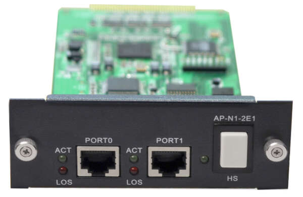 AddPac N1-2E1/T1 Модуль расширения 2 порта E1/T1 для IPNext180/190, AP1800/1850
