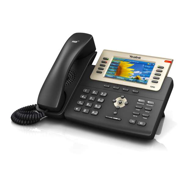 Yealink SIP-T29G - IP-телефон, цветной LCD дисплей 4,3", 16 линий, Gigabit Ethernet, POE, без блока питания