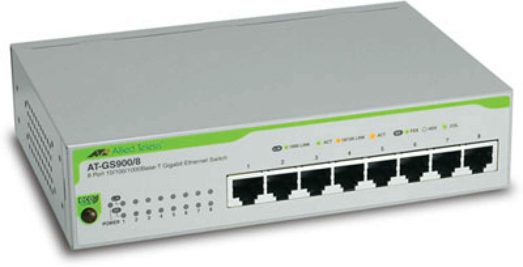 Allied Telesis AT-GS900/8 Неуправляемый коммутатор 8x10/100/1000T ...