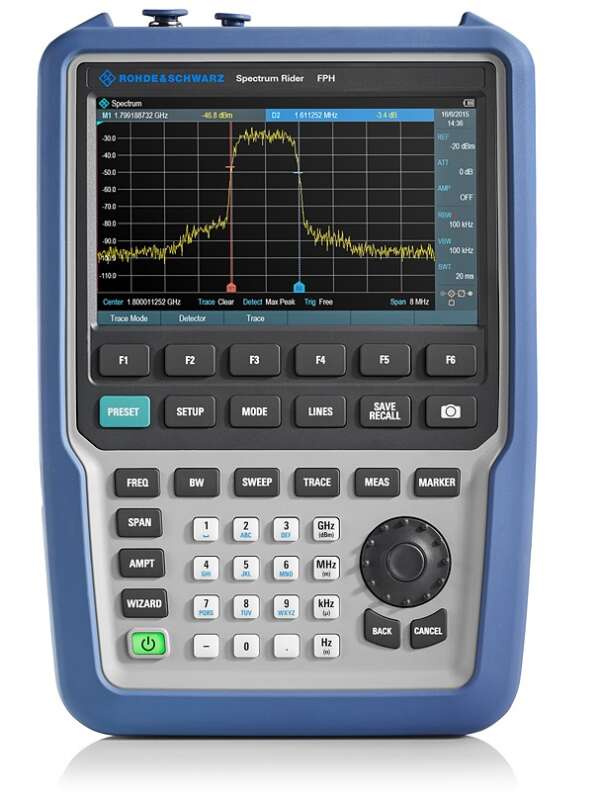 Rohde&Schwarz Spectrum Rider FPH - портативный анализатор спектра, 5 кГц - 2 ГГц модель .02 (код заказа: 1321.1111.02)