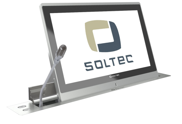 SOLTEC RET-G 15,6" выдвижной TFT-монитор с встроенным микрофоном и с регулировкой наклона 20º, 1366х768