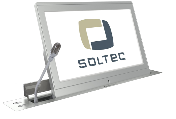 SOLTEC RET-A 15,6" выдвижной TFT-монитор с встроенным микрофоном и с регулировкой наклона 20º, 1366x768