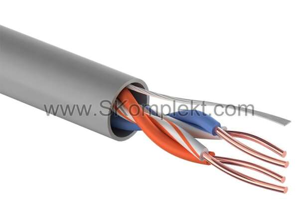REXANT 01-0023 - кабель "витая пара" неэкранированный (UTP), 2 пары, 24AWG, CAT5e (катушка 305 метров)
