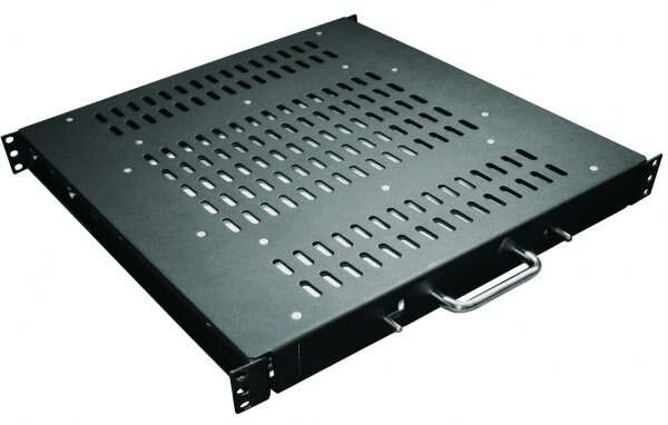 CONTEG DP-PZ-550V - полка выдвижная усиленная (до 80 кг) 550 мм, 19", 1U