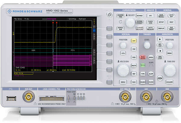 Rohde&Schwarz HMO1212 - 2-канальный цифровой осциллограф, 100 МГц