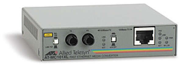 Allied Telesis AT-MC101XL Медиаконвертер 100TX <-> 100Base-FX, 2 км, multimode, ST