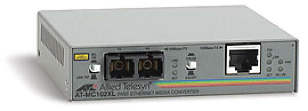 Allied Telesis AT-MC102XL Медиаконвертер 100TX - 100Base-FX, 2 км, multimode, SC