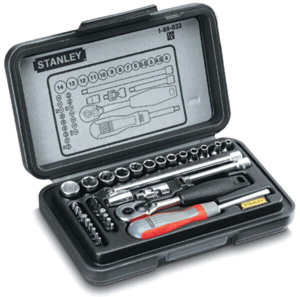 Stanley 1-89-033 - Набор головок 1/4"(35 предм.)
