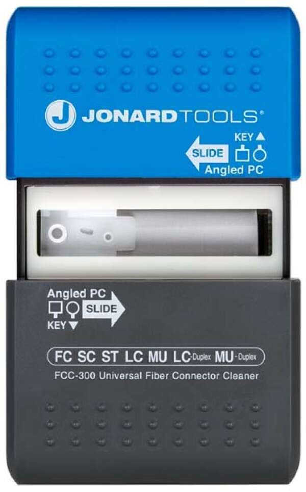Jonard FCC-300 - автоматический очиститель оптических коннекторов FC, SC, ST, LC, MU (PC и APC) и дуплексных LC, MU (PC)