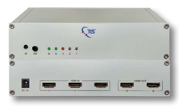 TLS HDMI 4K Switch/ Splitter 3/2 - Коммутатор с функцией разветвителя HDMI 3 в 2