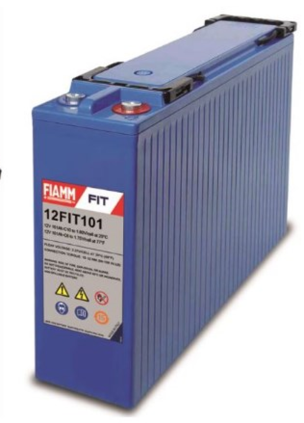 FIAMM 12 FIT 101 - батарея аккумуляторная серии FIT (12 В, 101 А/ч, 395х108х275 мм, 33 кг)