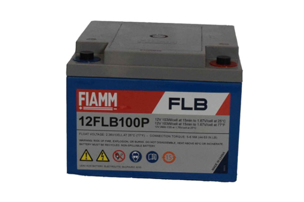 FIAMM 12 FLB 100Р - батарея аккумуляторная серии FLB (12 В, 26 Ач, 166х175х125 мм, 9,4 кг)