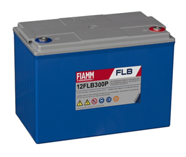 FIAMM 12 FLB 300 P - батарея аккумуляторная серии FLB (12 В, 80 Ач, 261х174х218 мм, 27 кг)