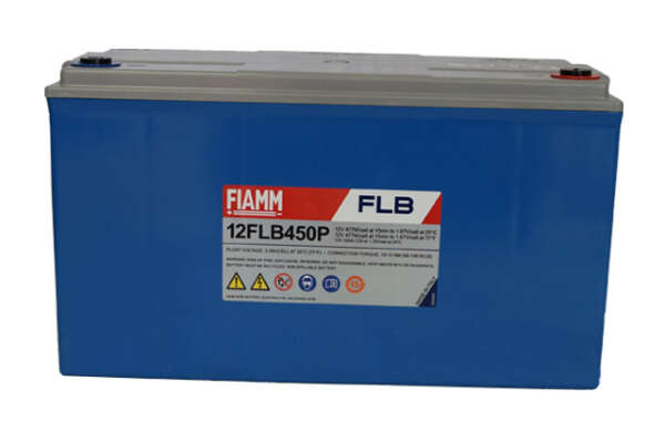 FIAMM 12 FLB 450 P - батарея аккумуляторная серии FLB (12 В, 120 Ач, 379х174х218 мм, 38 кг)