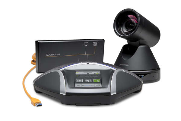 Konftel C5055Wx - комплект для видеоконференцсвязи (конференц-аппарат Konftel 55Wx + вебкамера Cam50 + соединительный модуль Hub OCC)