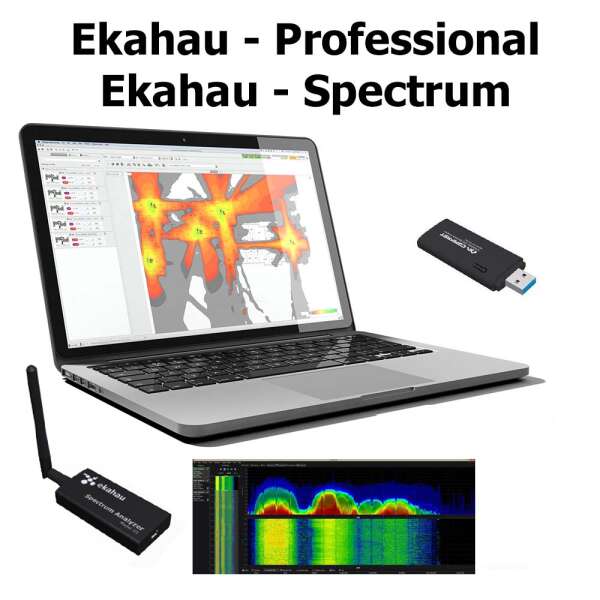 --- Анализатор Wi-Fi сети Ekahau Site Survey Professional + USB адаптер для обследований (1 шт) + Анализатор спектра (USB) (обязательно комплектовать с ESS-PRO-SUP)