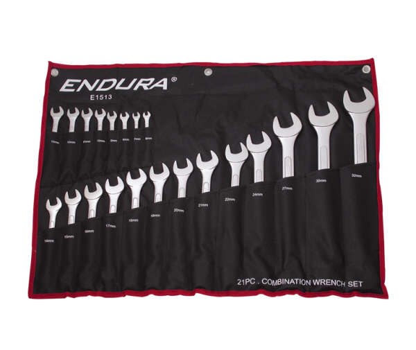 Endura E1513 - набор комбинированных гаечных ключей, 21 шт (6 - 32 мм)