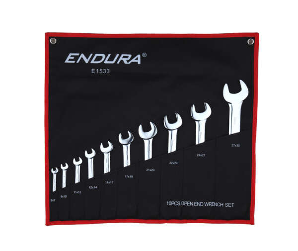 Endura E1533 - набор рожковых гаечных ключей, 10 шт (6 - 30 мм)