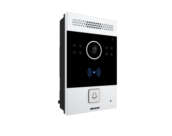 Akuvox-R20A_IW - компактная аудио/видео SIP-панель, РоЕ, считыватель RF карт, камера 3 Мп для врезного монтажа