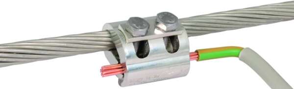 DEHN 306 105 Параллельный соединитель для проводников различных диаметров Rd=5-12,5 мм 16-95 мм2 Cu/gal Sn