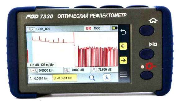 FOD-7337 - рефлектометр оптический (1310/1550/1490 nm, SM, FC)