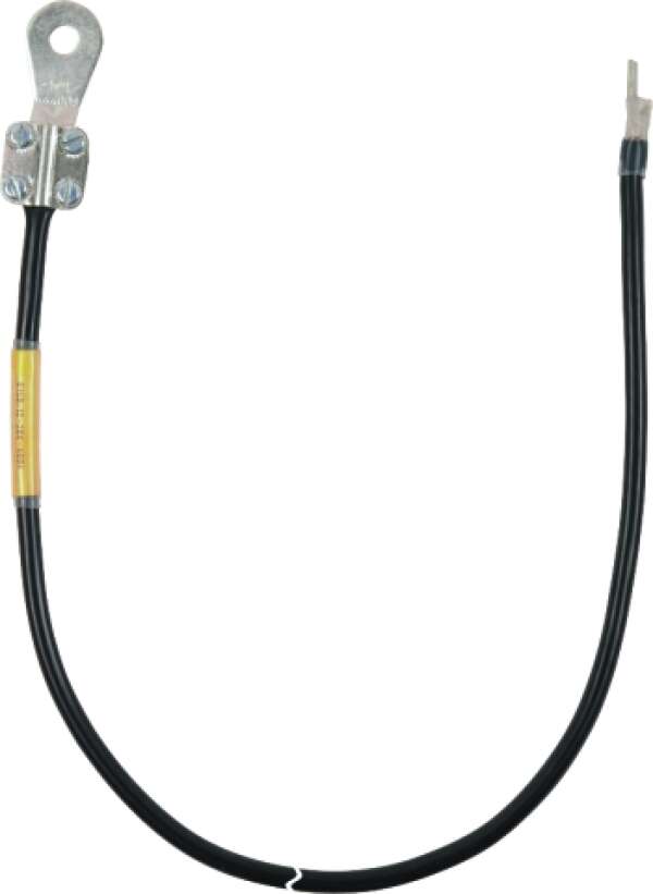 DEHN 410 606 Заземляющий кабель с закрытым и штыревым наконечниками 10мм² L=0,65м чёрный