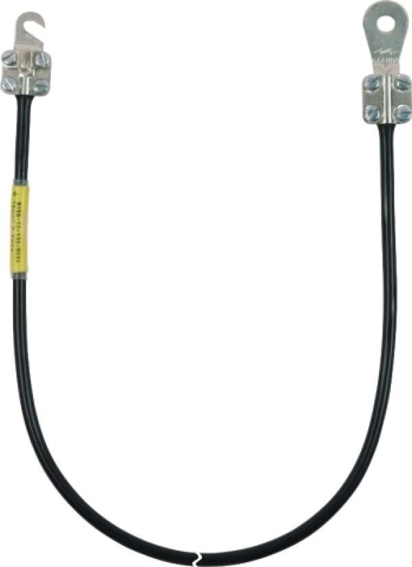 DEHN 416 505 Заземляющий кабель с откр. наконечником M5/M6 и закр. наконечником М8 16мм² L=0,55м чёрный