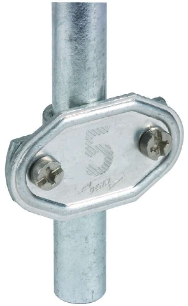 Шильдик с нанесенным номером 90 Al для крепления на стержни земляного ввода Rd=16 мм