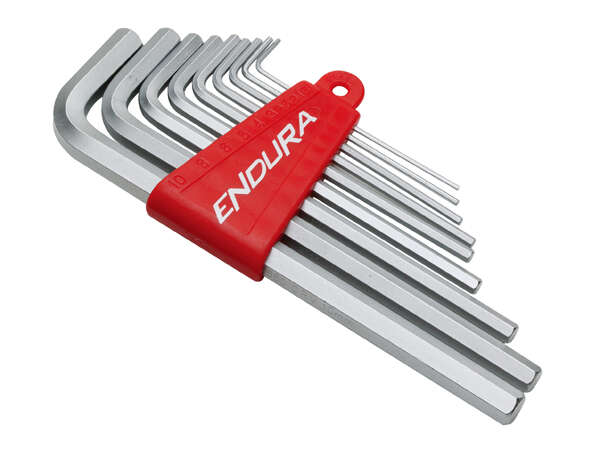 Endura E1551 - набор удлиненных ключей "Внутренний шестигранник" (Cr-V; 1,5-10 мм; 9 шт.)