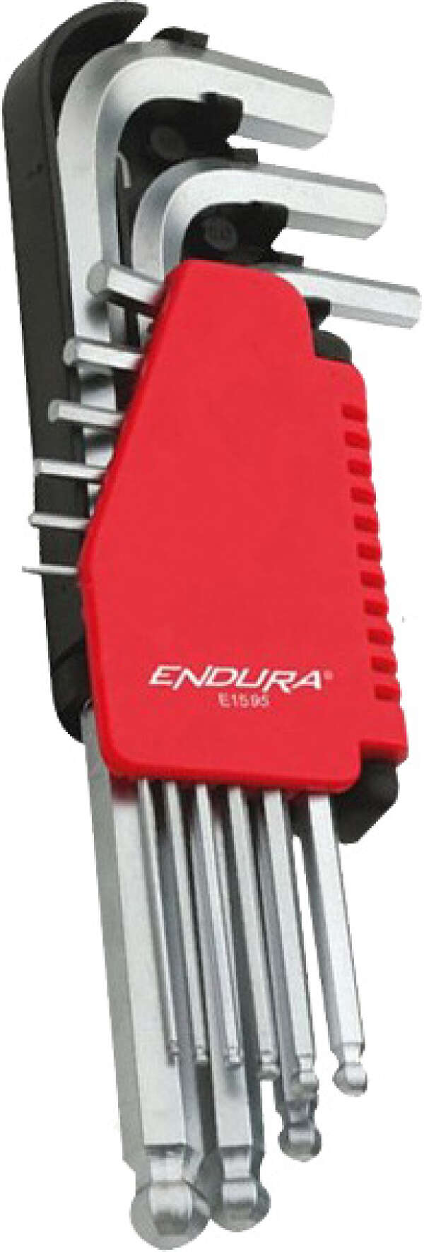Endura E1595 - набор удлиненных ключей "Внутренний шестигранник" с шаром (Cr-V; 1,5-10 мм; 9 шт.)