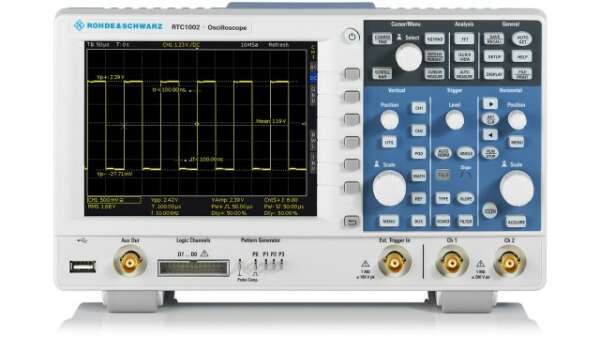 Rohde&Scwarz RTC1K-302 - комплект: осциллограф RTC1002, 2 канала + опция RTC-B6 генератор сигналов+опция RTC-B223, 300 МГц