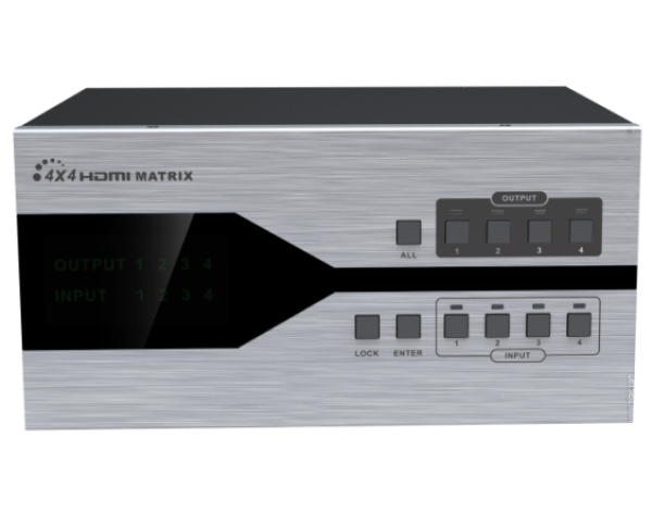 Матричный коммутатор HDMI 4*4 Lenkeng LKV4x4 HDbitT (4 входа HDMI, 4 выхода удлинителя HDMI по витой паре, приёмники в комплекте)